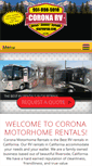 Mobile Screenshot of coronamotorhomerentals.com